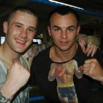 Kevin Mitchell and his former opponent, Ricky Burns. Photo Credit: Credit: Gianluca Rio Di Caro