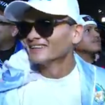 Maidana walking in