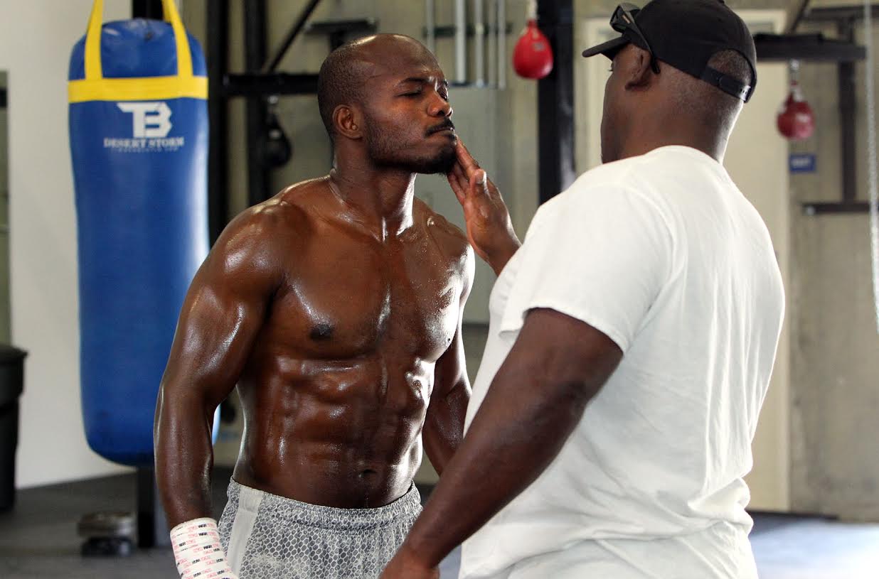 Timothy Bradley Flexing