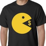 Pacman eats Money Tshirt