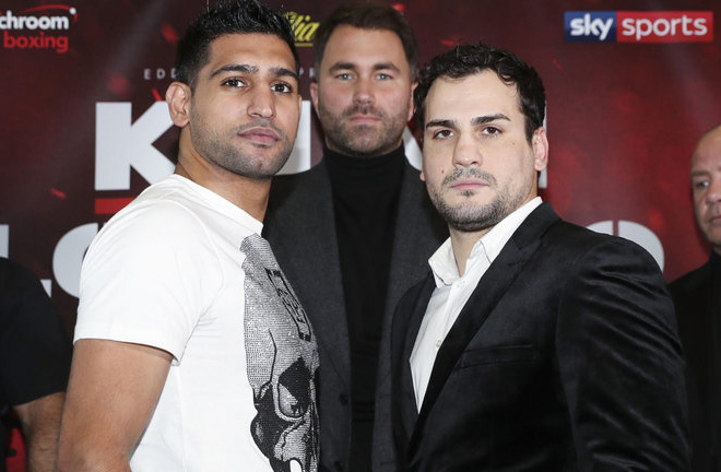 Khan returns to the ring against Lo Greco on April 21st. Photo Credit: Sky Sports