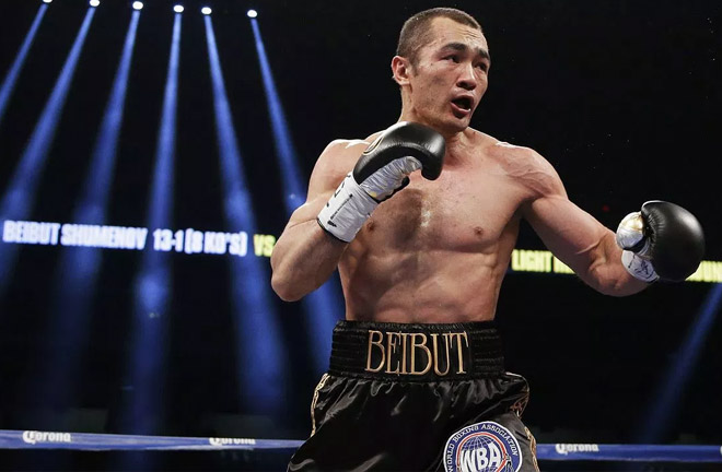 Two-division WBA world champion Beibut Shumenov’s ring return . Photo Credit: HitHardNews
