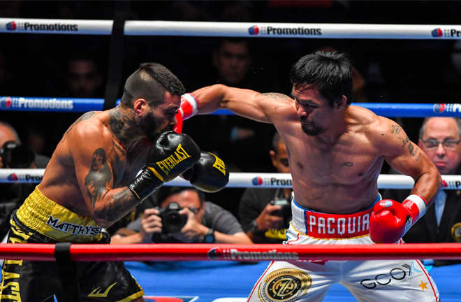 Manny Pacquiao comes back on Saturday night with a seventh round TKO over Lucas Matthysse.