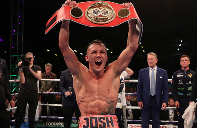 Josh Warrington after his well deserved victory against rival Lee Selby. Photo Credit: The Ring Magazine 