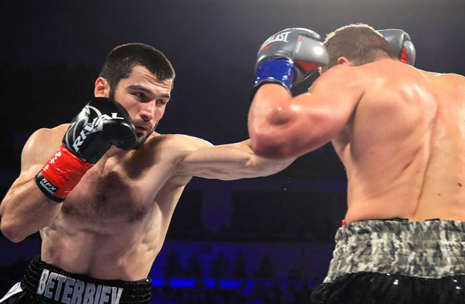 Artur Beterbiev stopped Enrico Koelling, to win light heavyweight title. Photo Credit: ESPN.com