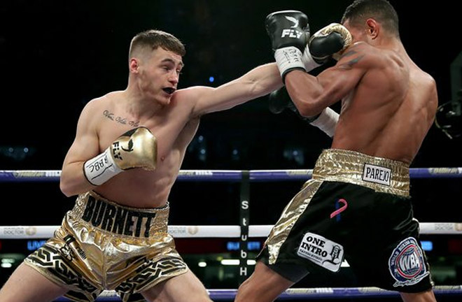 Burnett relinquished the IBF Title, and outpointed Yonfrez Parejo back in March. Photo Credit: Belfast Live