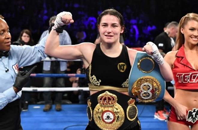 Katie Taylor takes on Eva Wahlstrom this weekend in New York. Photo Credit: Irish Examiner