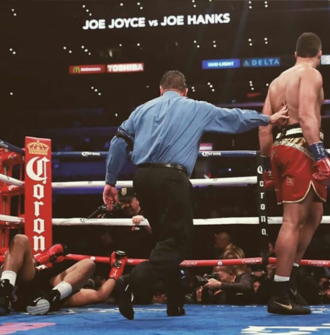 Joe Joyce was impressive with a first round KO on Joe Hanks