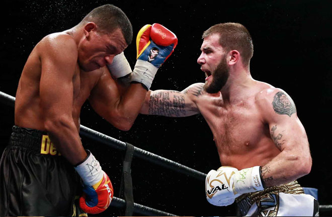 Jose Uzcategui will defend his title against Caleb Plant. Photo Credit: Premier Boxing Champions