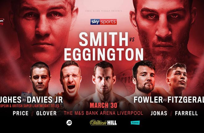Liam Smith will take on  Sam Eggington  on March 30. Photo Credit: Matchroom Boxing