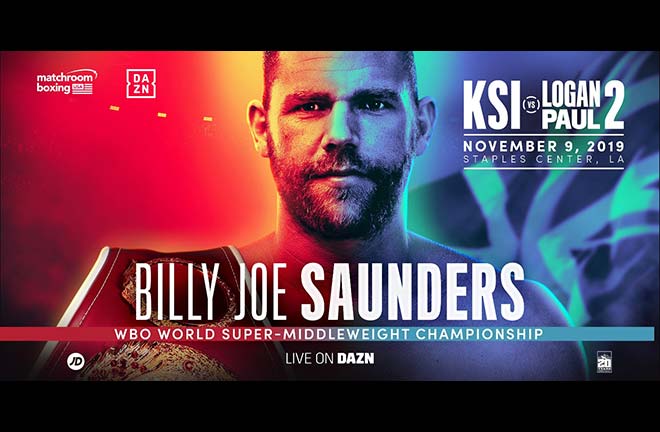 Saunders will defend his WBO super-mddleweight strap in LA on November 9 Credit: Matchroom Boxing