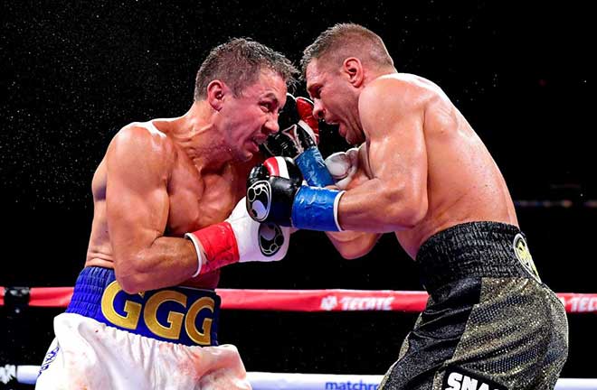 GGG won the fight by a close unanimous decision by scores of 114-113, 115-112 and 115-112 to reclaim the vacant IBF and IBO middleweight belts. Credit: talkSPORT