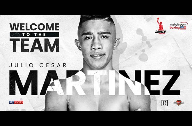 Julio Cesar Martinez Signs Promotional Deal With Matchroom Boxing USA. Credit: Matchroom Boxing