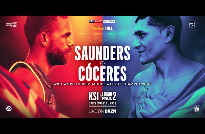 Billy Joe Saunders Faces Coceres On US Debut. Credit: Matchroom Boxing