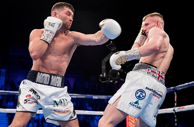 Scott Fitzgerald has set up a rematch with Anthony Fowler after victory over Ted Cheeseman Credit: Matchroom Boxing