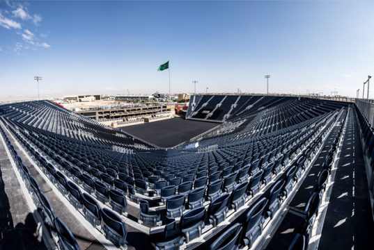 Purpose-built Diriyah Arena will play host to Anthony Joshua's huge rematch against Andy Ruiz Jr Credit: Matchroom Boxing