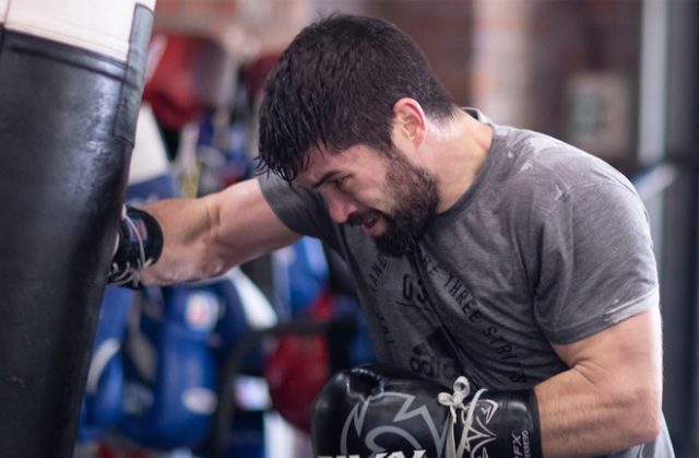 John Ryder challenges for his maiden world title against Callum Smith Credit: Mark Robinson/Matchroom Boxing