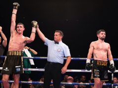 Callum Smith's hand was raised after beating John Ryder. Photo credit: boxingnews24