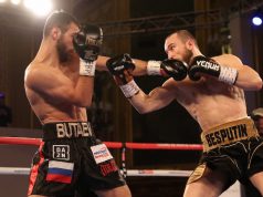 Alexander Besputin got the better of Russian rival Radzhab Butaev to claim the WBA strap Credit: Boxing Scene