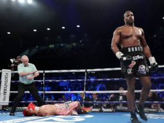 Daniel Dubois eased to a second round knockout of Kyotaro Fujimoto Credit: Getty Images