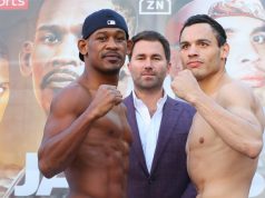 Daniel Jacobs takes on fellow former middleweight world champion Julio Cesar Chavez Jr at catchweight on Saturday Credit: Matchroom Boxing