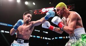 Danny Garcia comfortably saw off Ivan Redkach at Barclays Center on Saturday night Credit: SHOWTIME Boxing