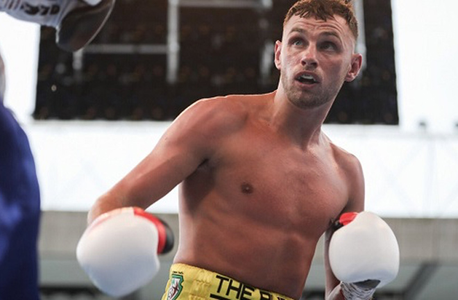 Sean 'The Public Nuisance' McComb will be looking to make a statement in Dublin against Godoy. Photo Credit: Irish-boxing.co.uk