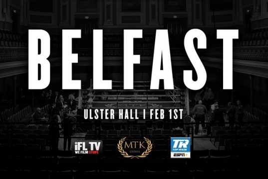 MTK Belfast fight night poster. Credit: mtkglobal.com