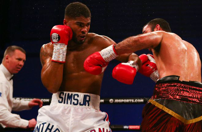 Sims Jr stopped Mateo Damian Veron in Peterborough in March Credit: Sky Sports