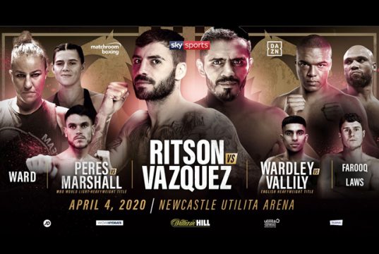 Lewis Ritson will face former IBF world lightweight champion Miguel Vazquez on April 4 in Newcastle Credit: Matchroom Boxing