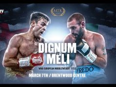 Danny Dignum makes a first defence of his WBO European Middleweight strap against Alfredo Meli on Saturday Credit: MTK Global