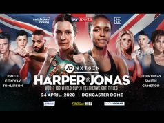 Terri Harper makes a maiden defence of her WBC world Super Featherweight crown against Natasha Jonas in Doncaster Credit: Matchroom Boxing