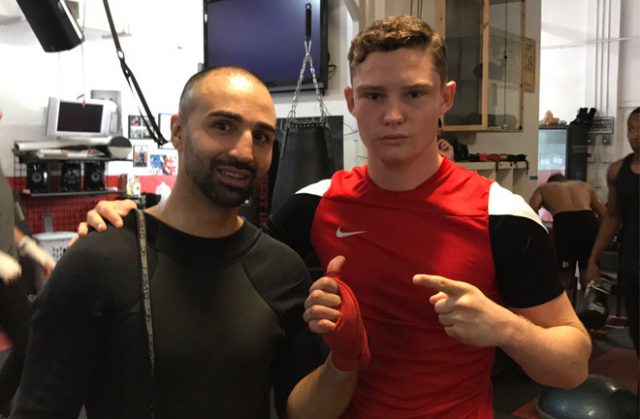 Josh Frankham with Paulie Malignaggi. Photo Credit: Josh Frankham Twitter