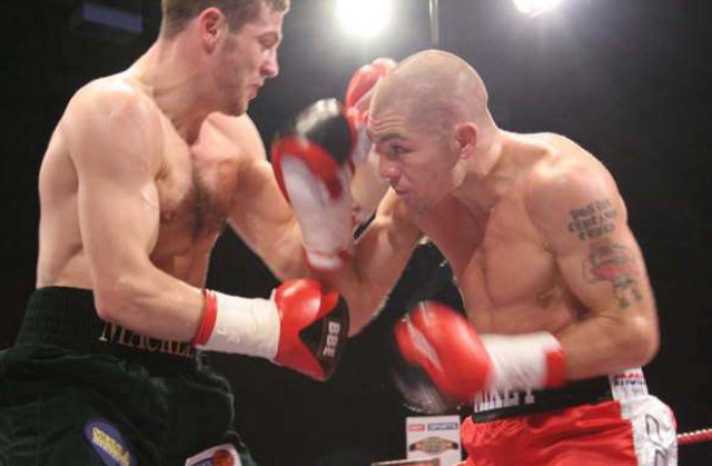 Jamie Moore and Matthew Macklin played out an enthralling battle in Manchester in 2006 Photo Credit: Jane Warburton / Saddo Boxing