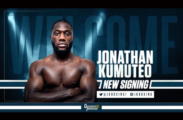 Jonathan Kumuteo says it's a "dream come true" after signing with Frank Warren Credit: Queensberry Promotions