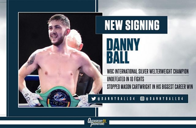 Danny Ball signs with Queensbury Promotions