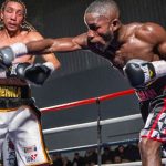 Essuman and Nurse battling it out in-ring. Photo Credit: Nottinghamshire Live