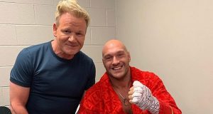 Boxing fanatic, Gordon Ramsay with Tyson Fury. Photo Credit: Mail Online