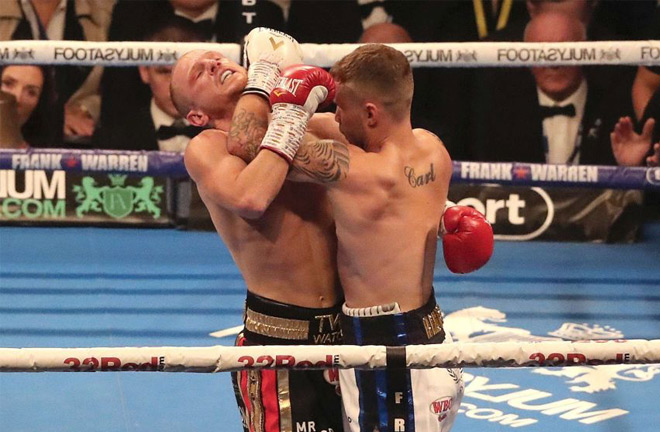 Luke Jackson unsuccessfully challenged Carl Frampton in Belfast. Photo Credit: abc.net.au