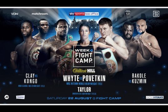 Dillian Whyte and Alexander Povetkin will clash on week four of Matchroom 'Fight Camp' Photo Credit: Matchroom Boxing