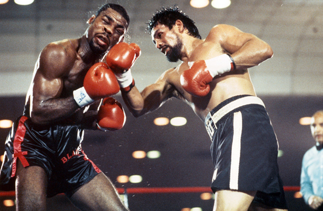 Durán claimed his final World title winning the WBC Middleweight crown against Iran Barkley in 1989 Photo Credit: Boxrec