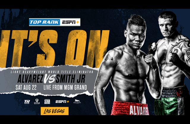 Eleider Alvarez will face Joe Smith Jr in a WBO Light-Heavyweight title eliminator on August 22nd Photo Credit: Top Rank