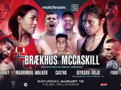 Cecilia Brækhus's undisputed Welterweight title defence against Jessica McCaskill will headline in Tulsa on August 15 Photo Credit: Matchroom Boxing