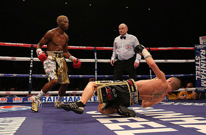 Paul Butler was stopped emphatically by Zolani Tete. Photo Credit: Telegraph