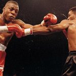 Lennox Lewis claimed the British title with a win over Gary Mason. Photo Credit: Boxrec