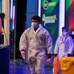 Staff at BT Sport Studios were dressed in full PPE in line with measures set by the board of control Photo Credit: Queensberry Promotions