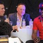 Ritchie Woodhall, Scott Murray and Floyd Mayweather at one of Scott’s famous events. Photo Credit: Scott Murray