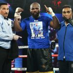 Takam dedicated the victory to his late father who passed away last week Photo Credit: Mikey Williams/Top Rank