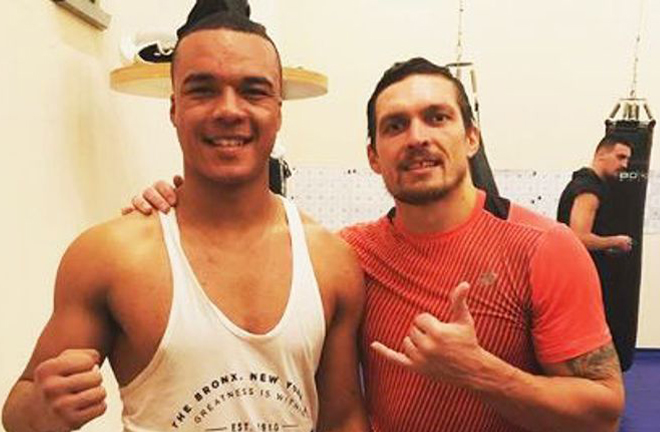 Wardley has sparred former Undisputed Cruiserweight World champion Oleksandr Usyk Photo Credit: Fabio Wardley Instagram