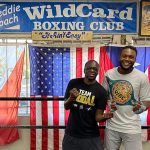 Viddal with his coach Jeff Mayweather, uncle to Floyd Mayweather. Photo Credit: Amer Abdallah